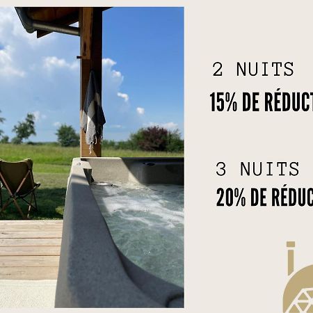 Dome Insolite Cedre Jacuzzi Et Petits Dejeuners Inclus Lagraulet-du-Gers Exteriör bild