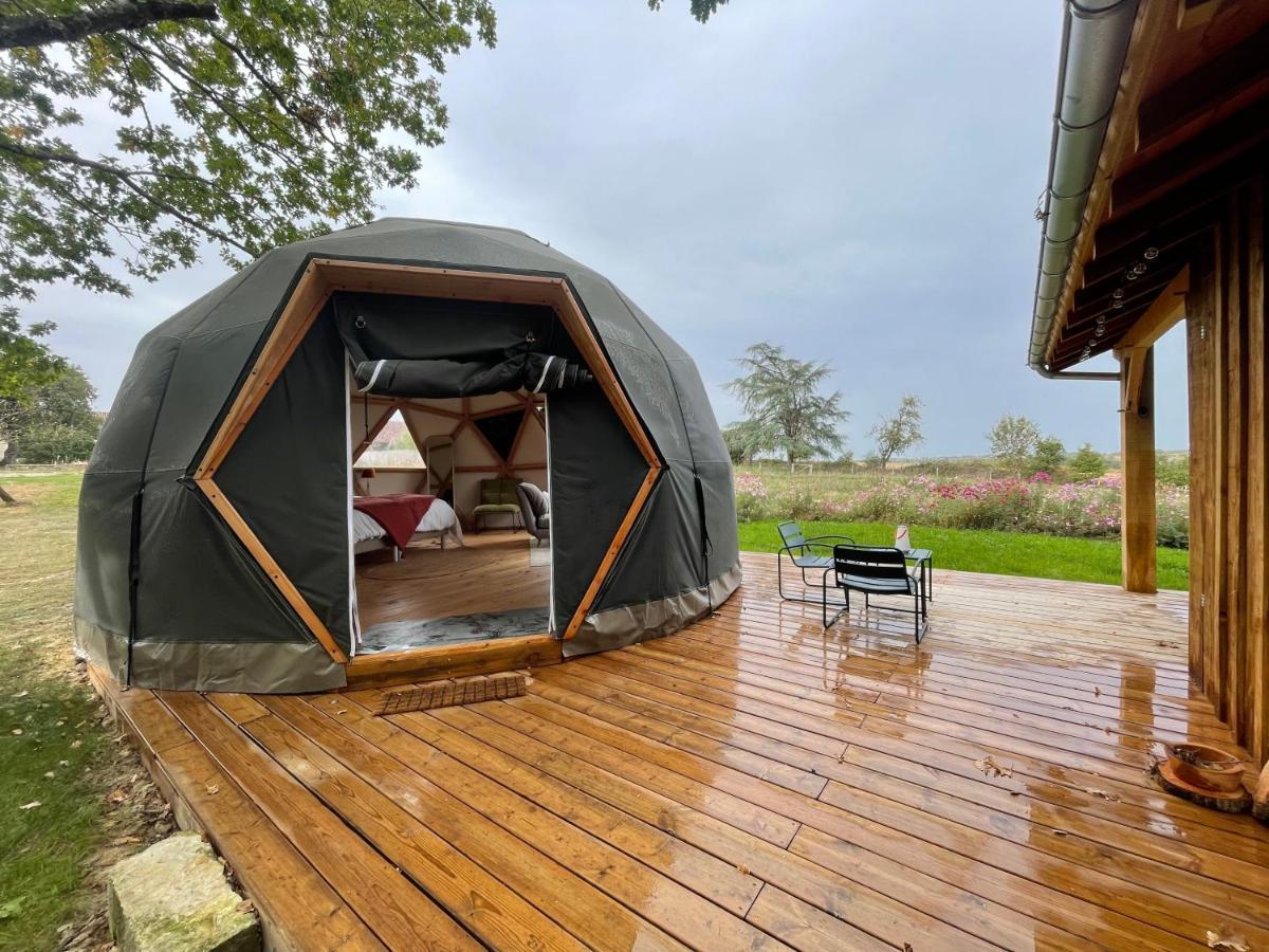 Dome Insolite Cedre Jacuzzi Et Petits Dejeuners Inclus Lagraulet-du-Gers Exteriör bild