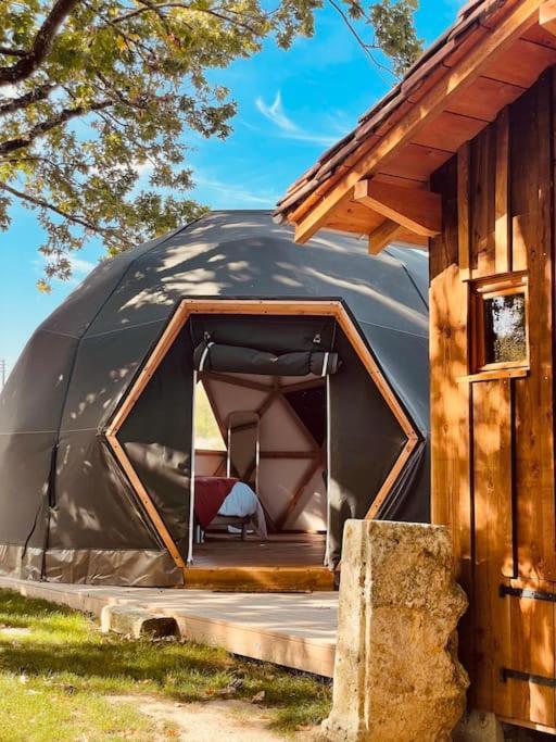Dome Insolite Cedre Jacuzzi Et Petits Dejeuners Inclus Lagraulet-du-Gers Exteriör bild
